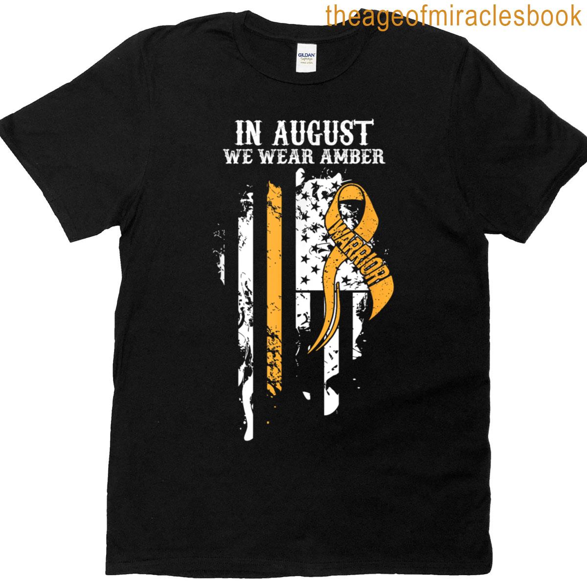 August – Appendix Cancer Awareness Supporter Ribbon T-shirt