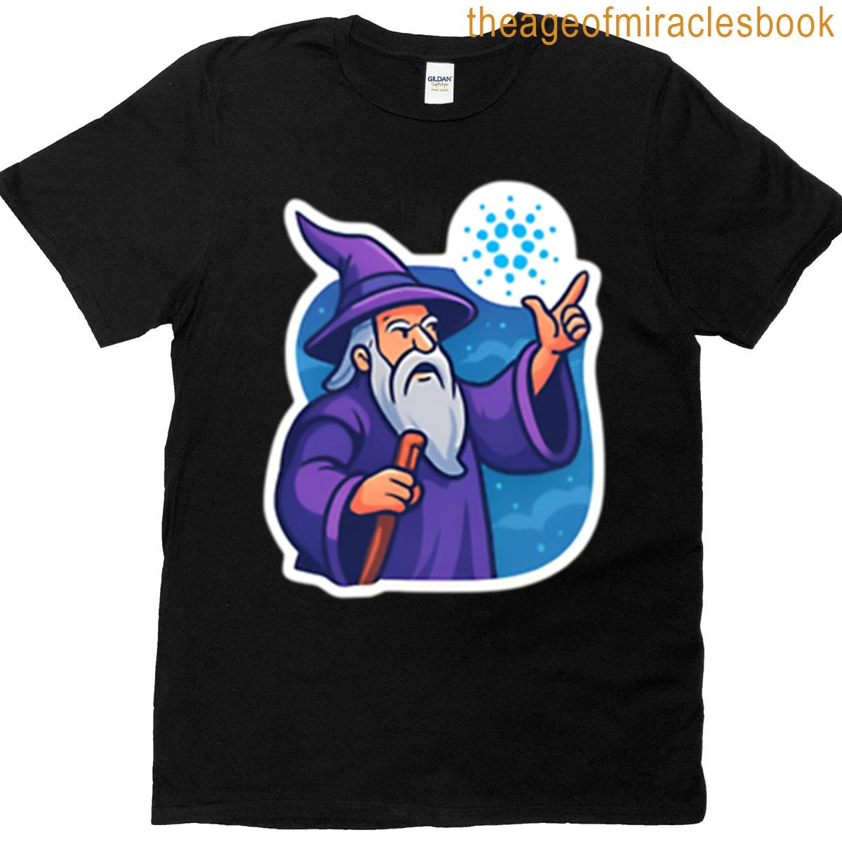 Cardano Wizard Casting Magic T-shirt