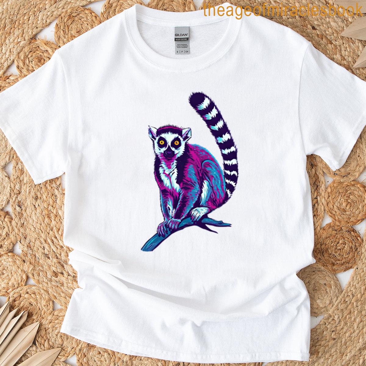Colorful Ring-tailed Lemur T-shirt