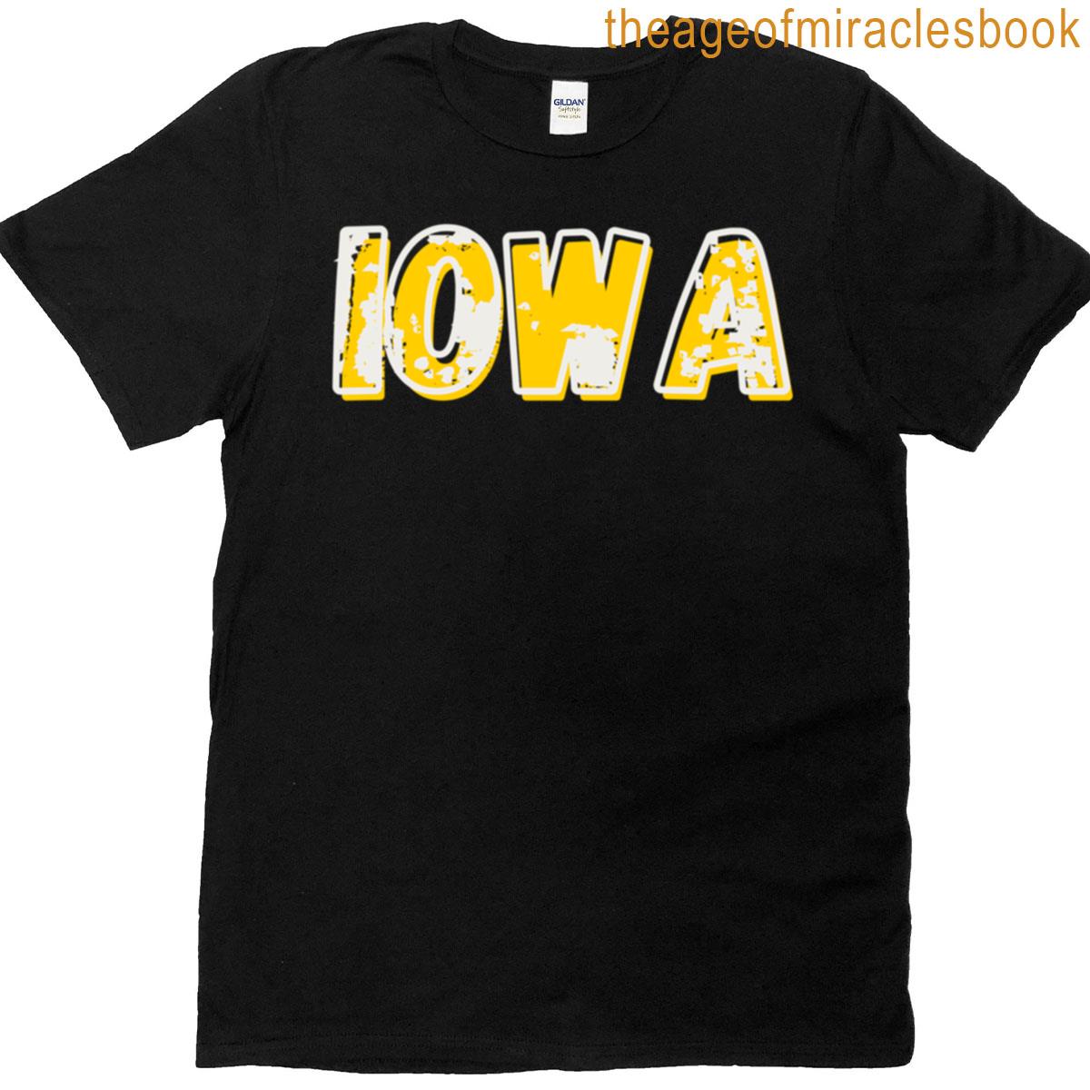 Distressed Iowa T-shirt