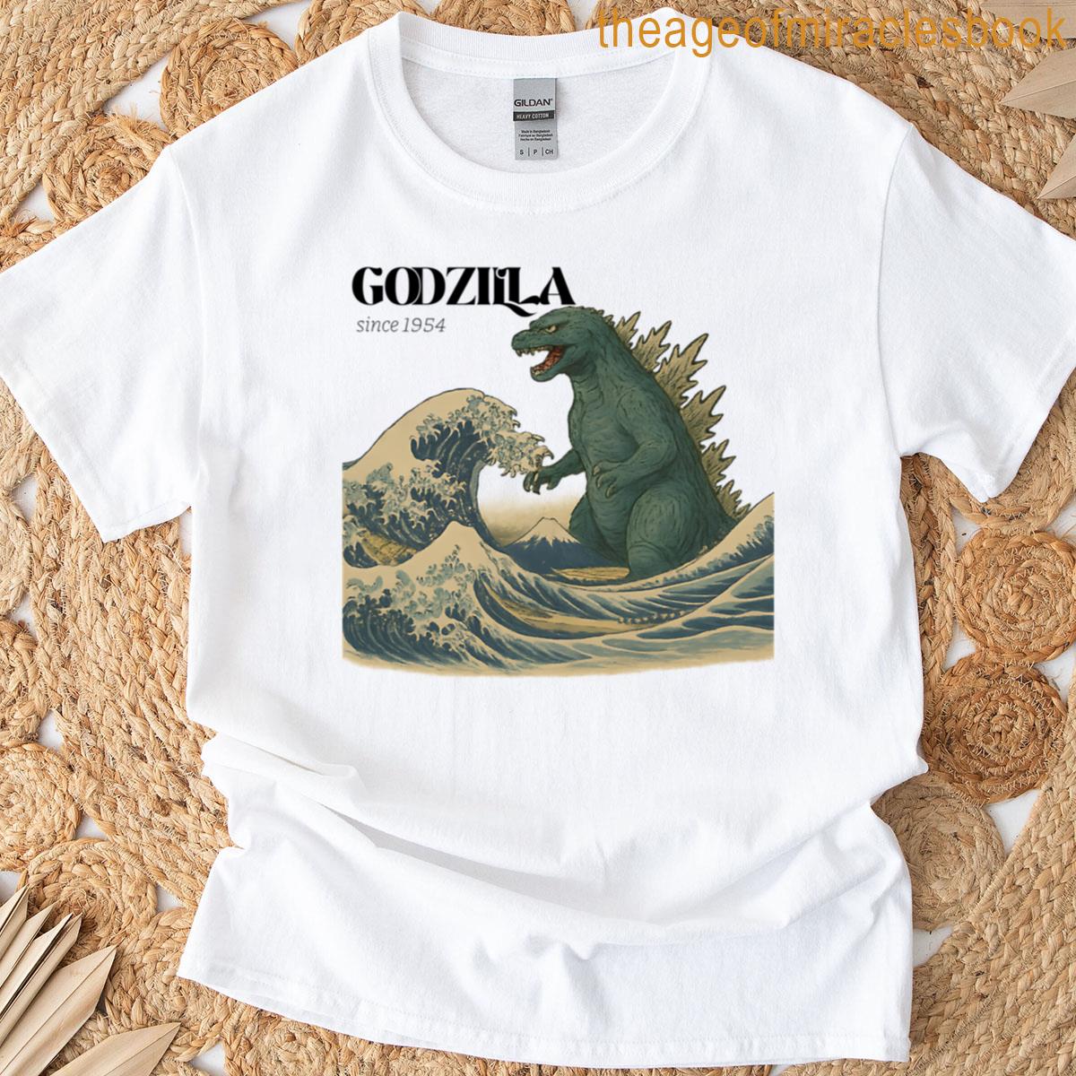 Godzilla Great Wave Off Kanagawa T-shirt