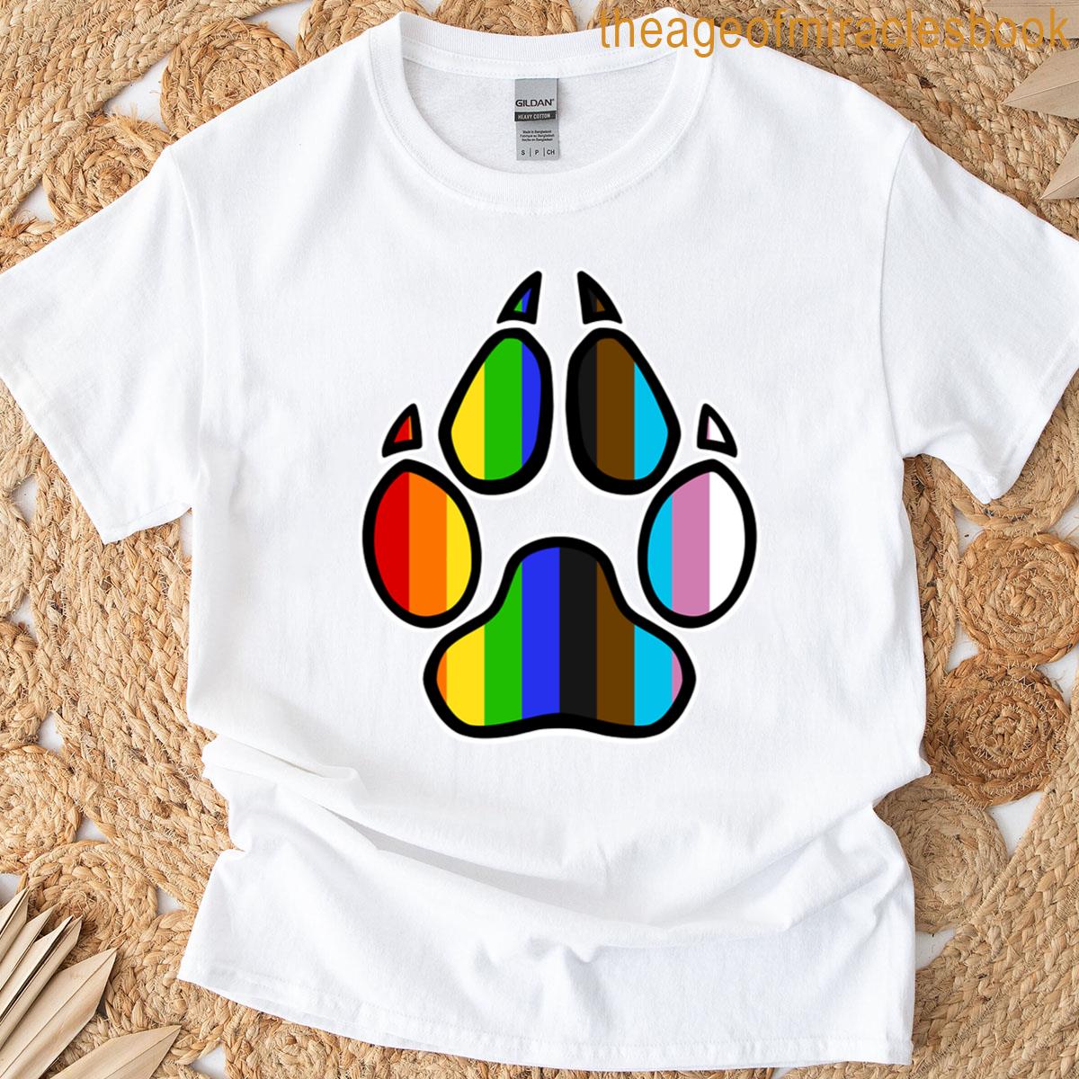Inclusive Pride Pup Paw T-shirt