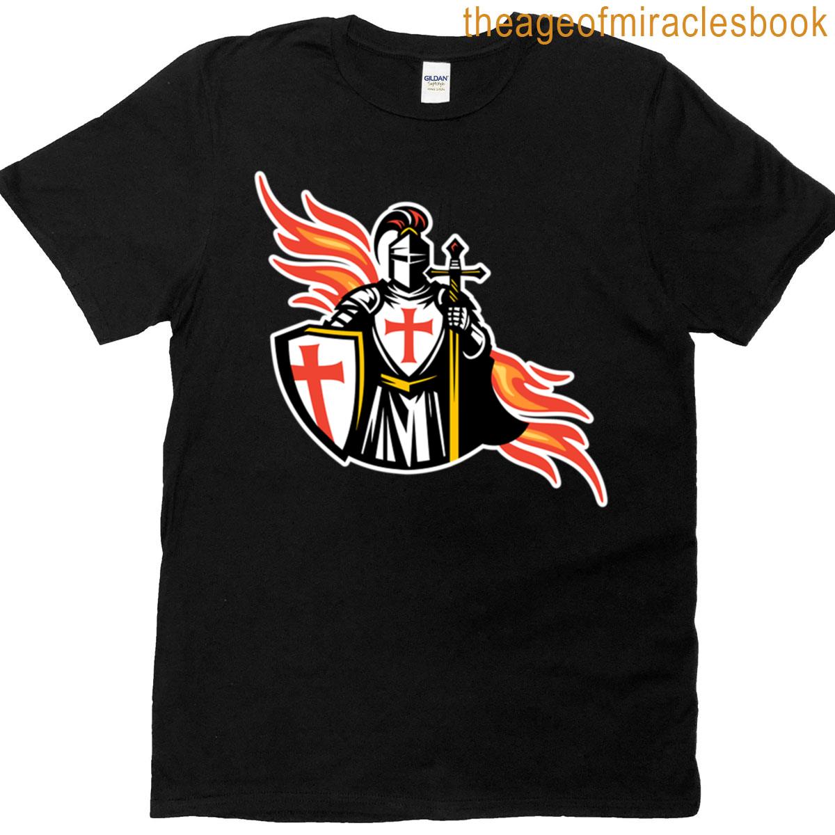 Knights Templar Warrior Christian Crusader T-shirt