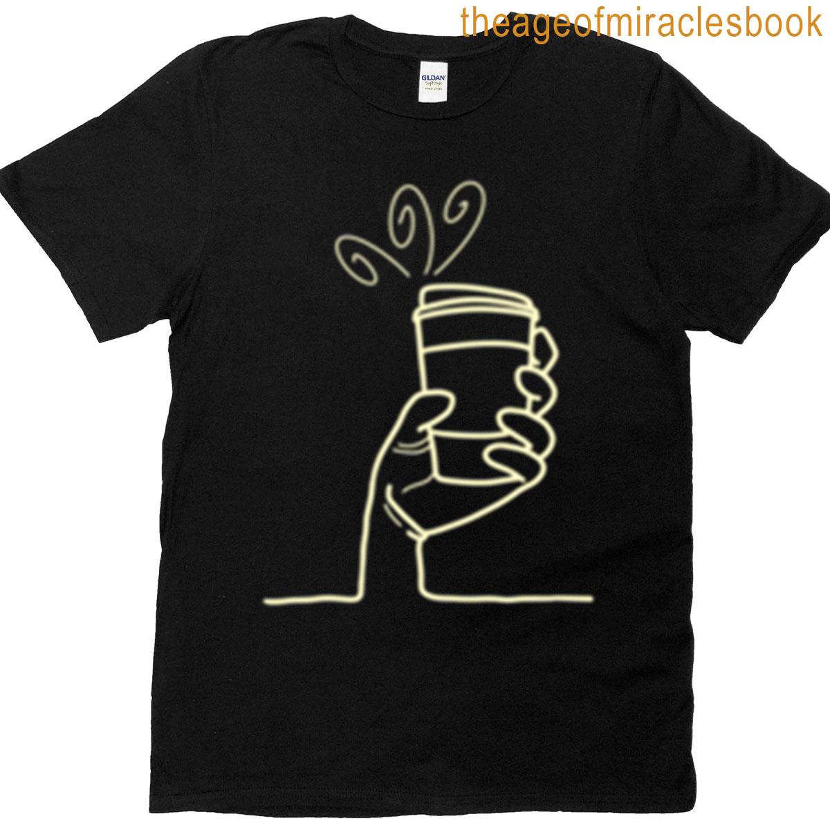 Minimal Line – First Coffee T-shirt