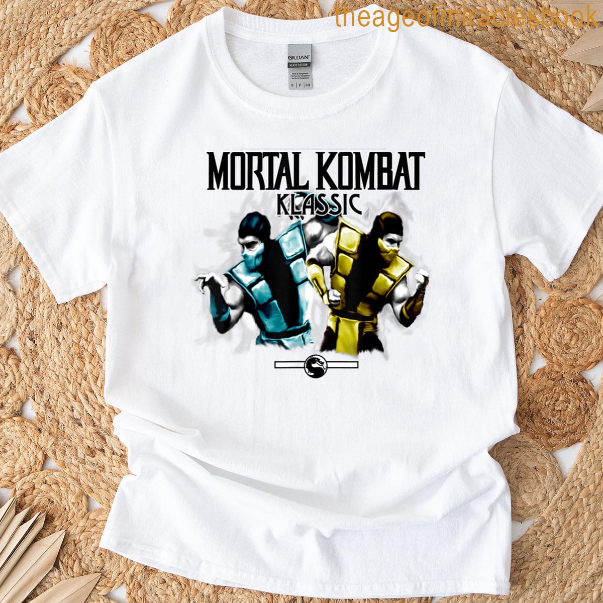 Mortal Kombat Klassic Characters Sub-zero And Scorpion Game T-shirt