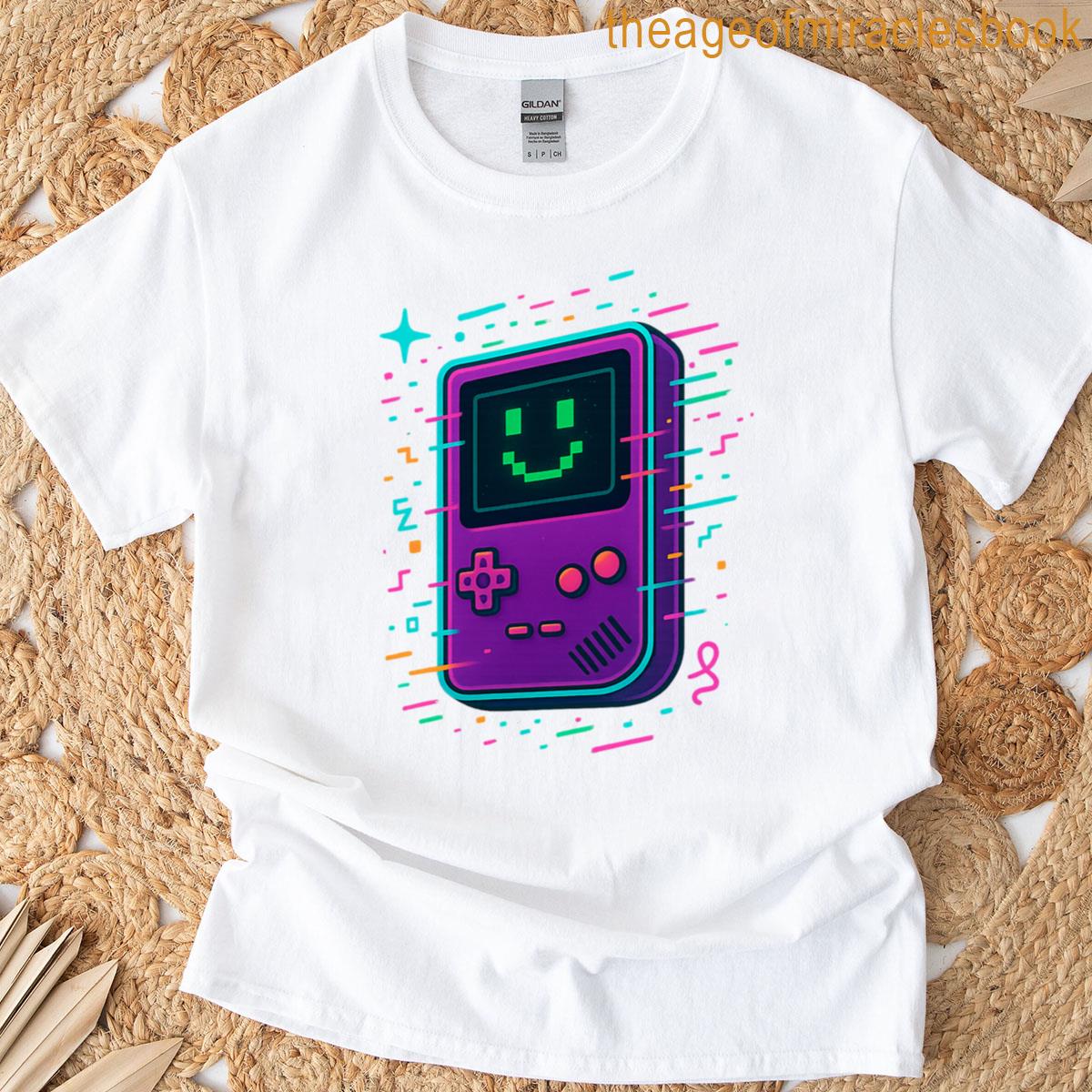 Neon Pixel Player Retro Gaming Glow T-shirt