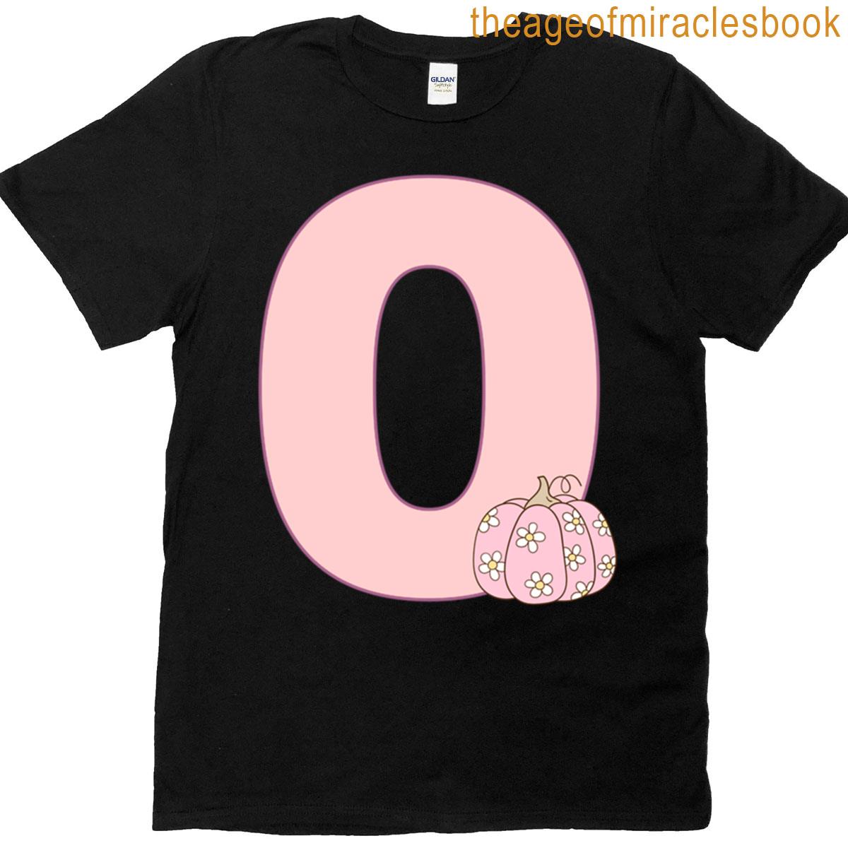 Pink Groovy Letter O T-shirt