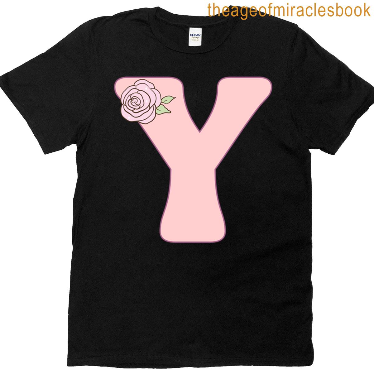 Pink Groovy Letter Y T-shirt