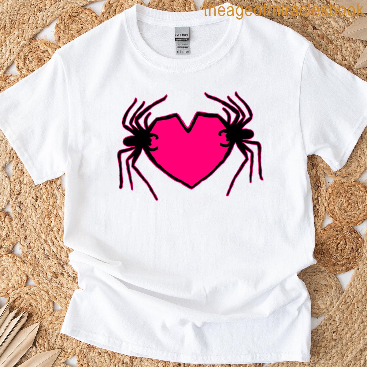Pink Spider Heart T-shirt