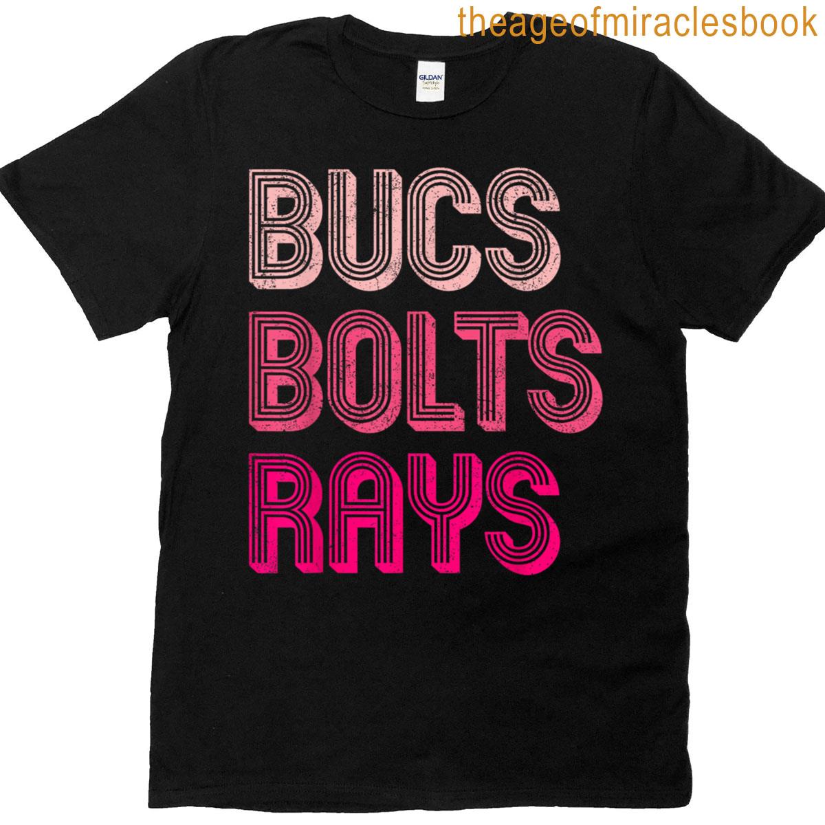 Retro Vintage Bucs Bolts Rays T-shirt