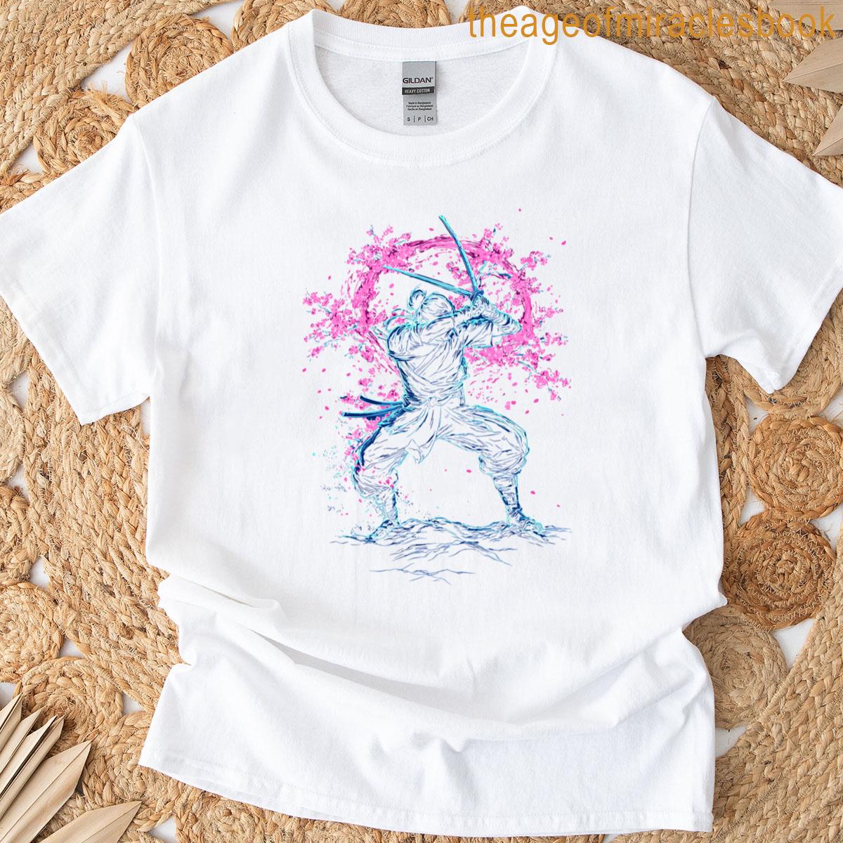Samurai – Sakura Cherry Blossoms Tornado T-shirt