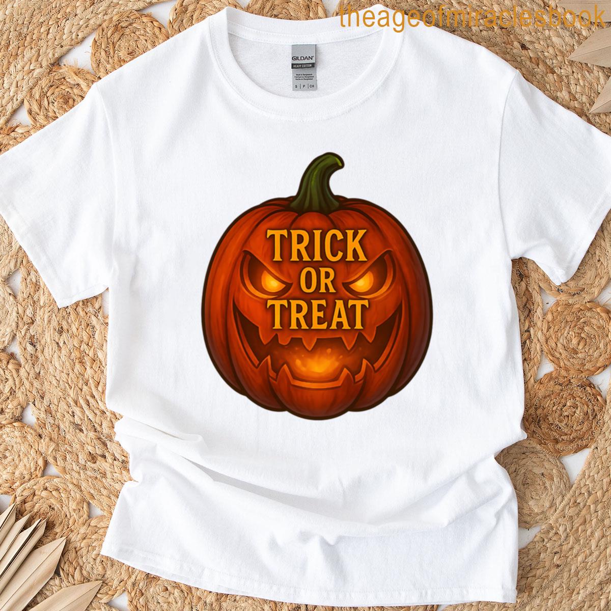 Trick Or Treat Glowing Pumpkin T-shirt