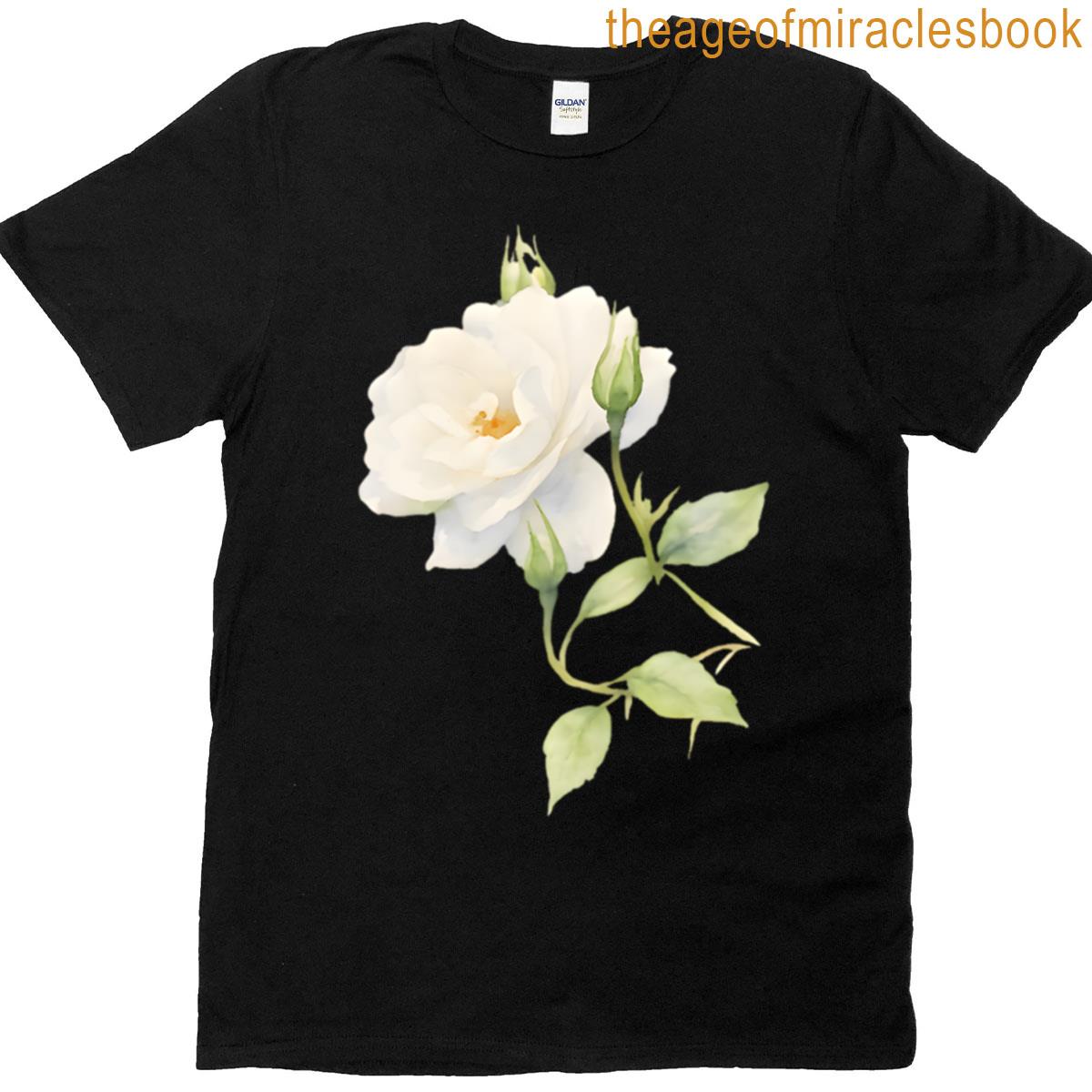White Iceberg Rose T-shirt