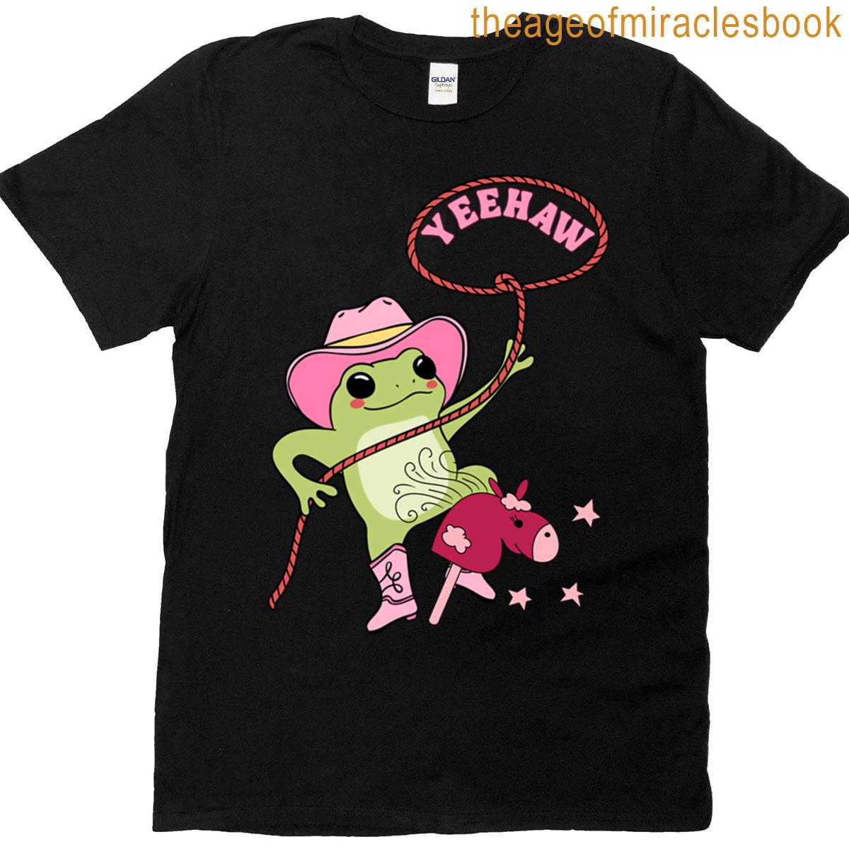 Yeehaw Cowboy Frog T-shirt