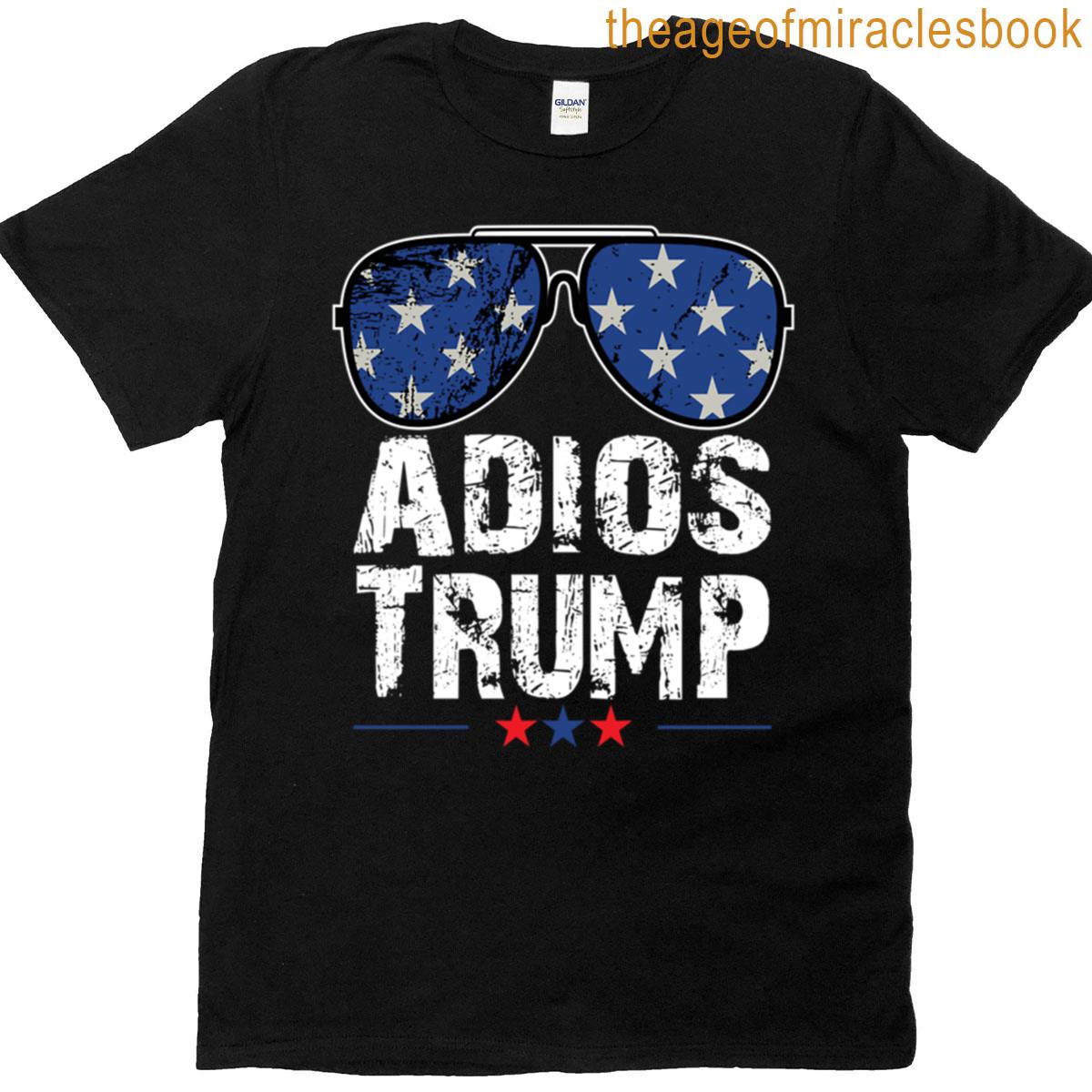 Adios Trump Baseball Sleeve T-shirt