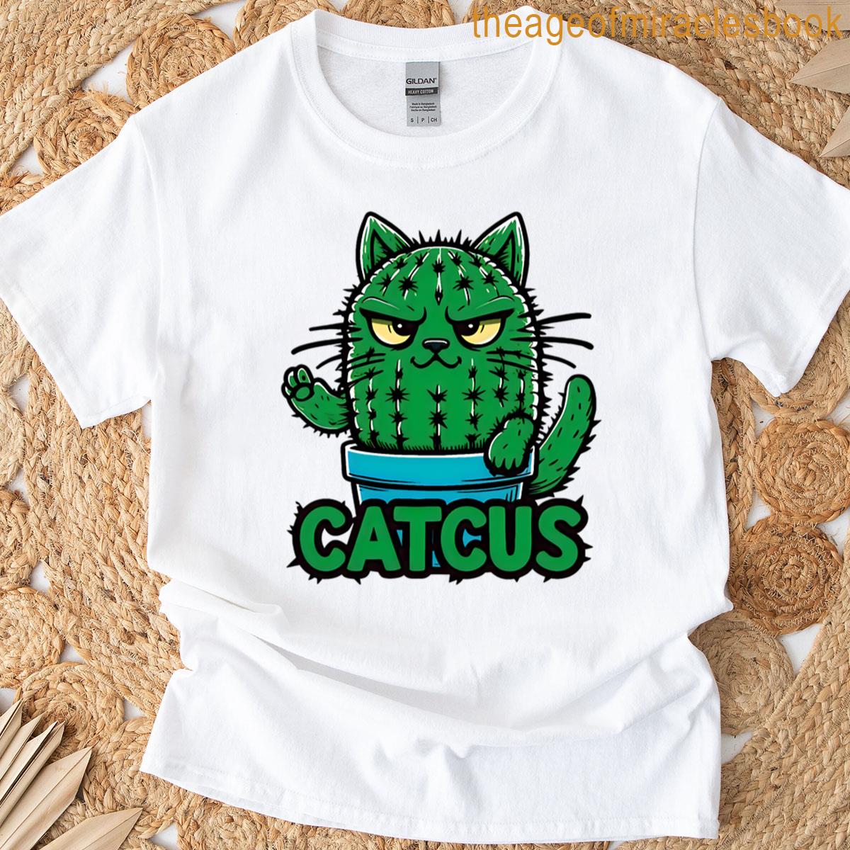 Cactus Cat Catcus T-shirt