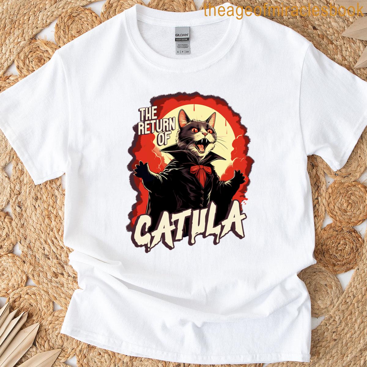 Catula The Vampire Cat Dracula Halloween T-shirt