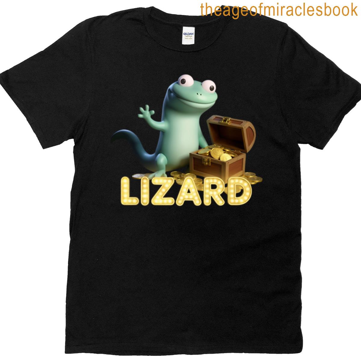 Elio Lizard Meme Golden Treasure Oversized T-shirt