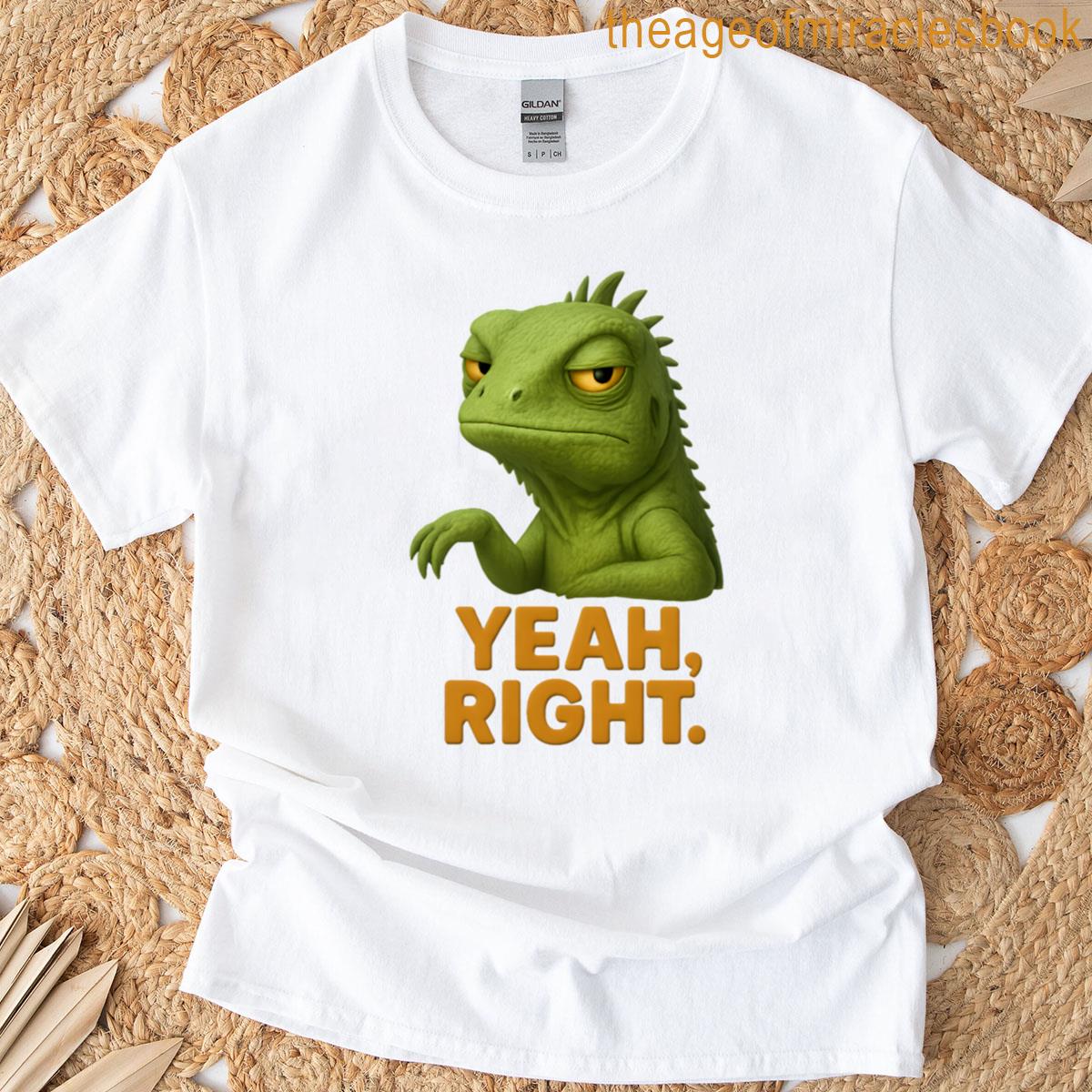 Funny 3d Lizard Meme Realistic Gecko With Humorous Expression T-shirt