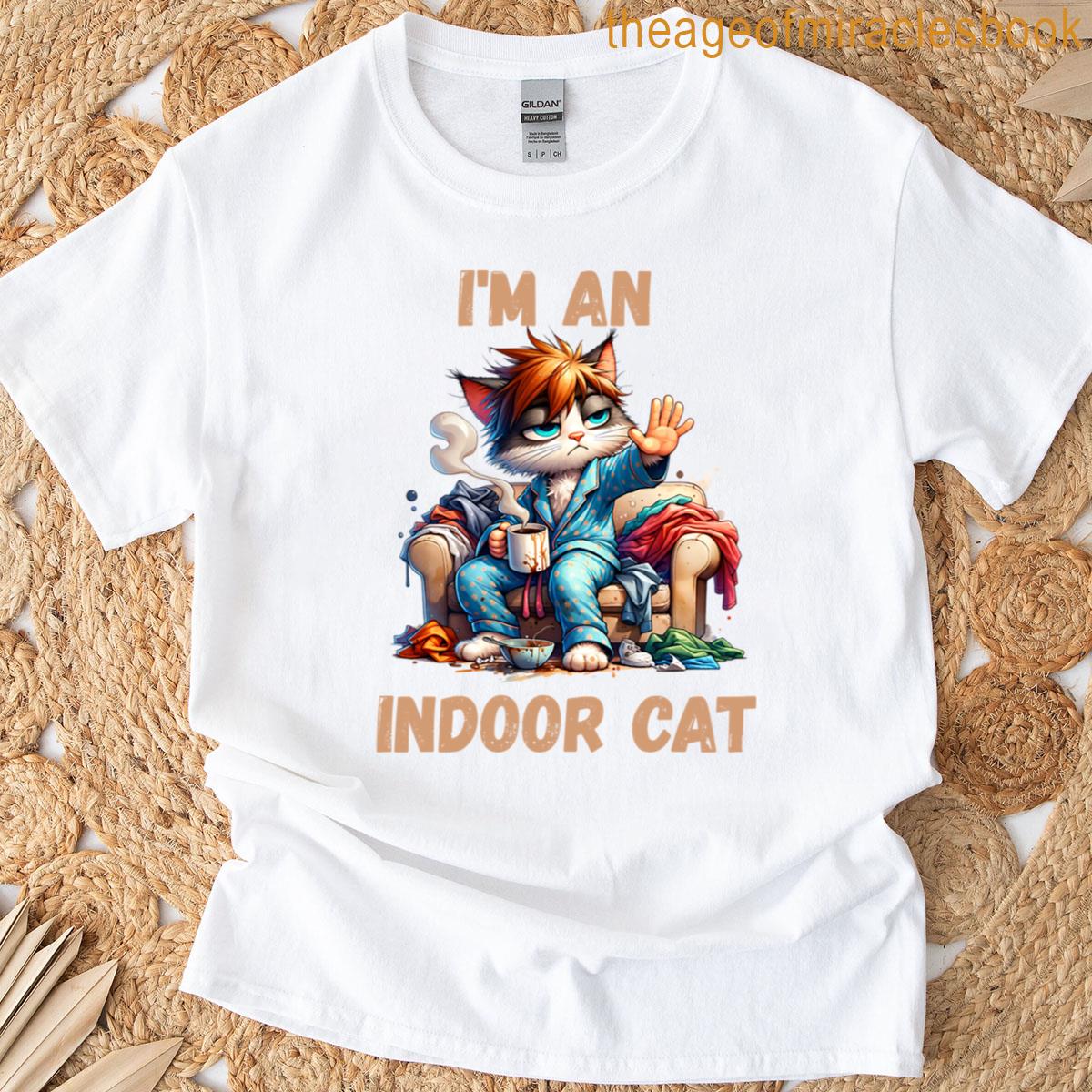 Im An Indoor Cat Oversized T-shirt