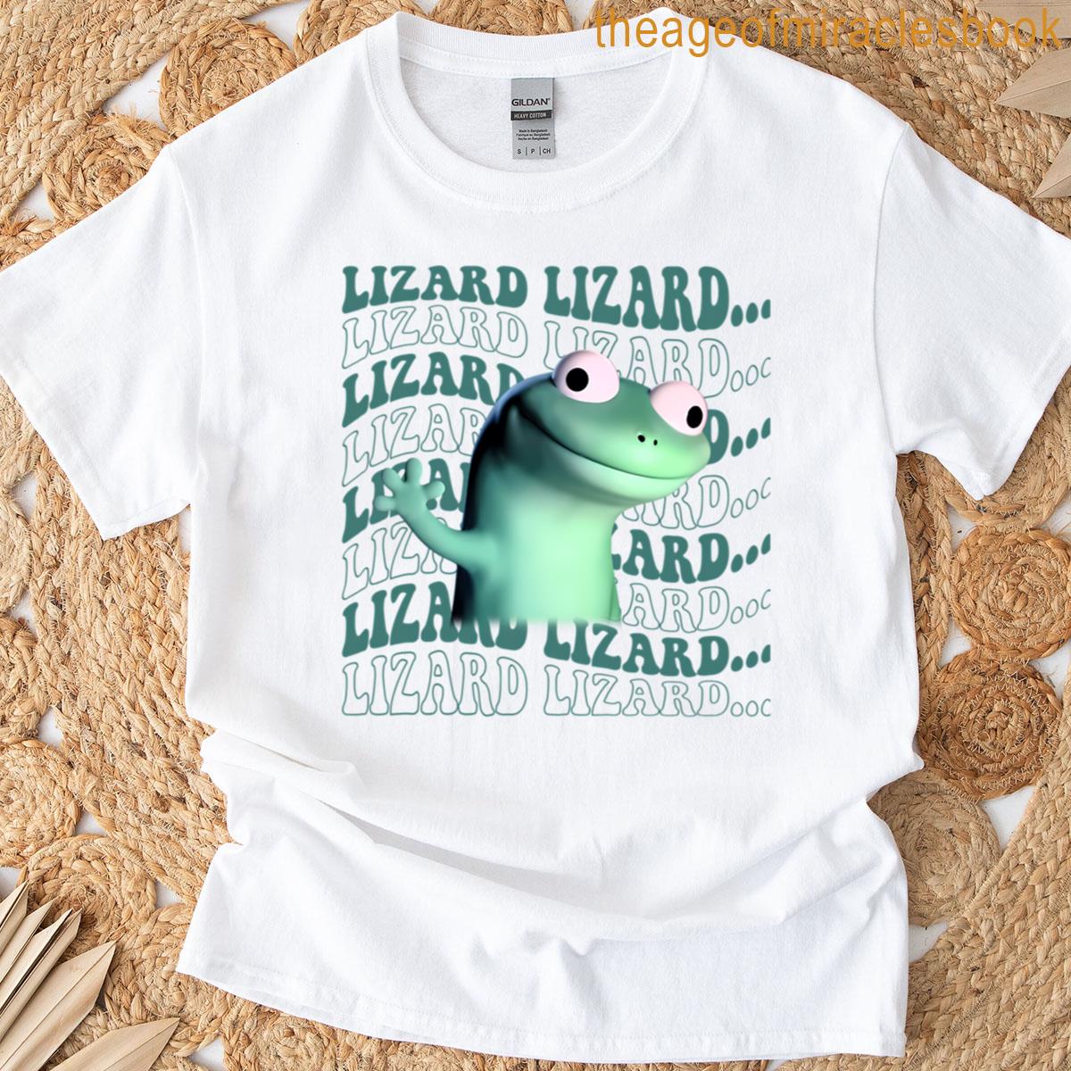 Lizard Lizard Lizard Meme Titok Viral Meme Lizard Lizard Button Meme T-shirt