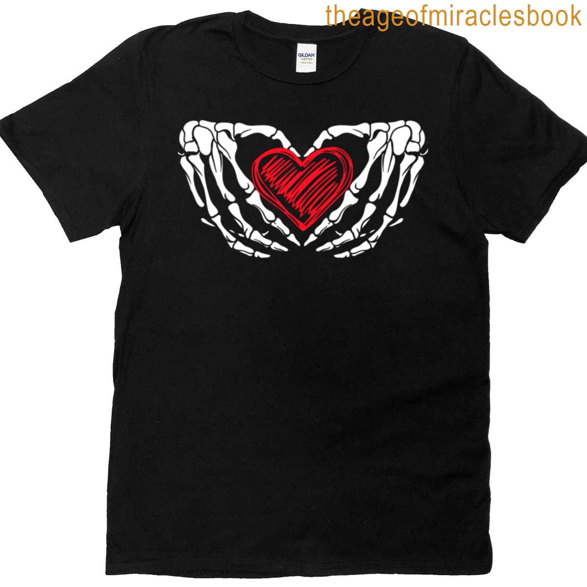 Skeleton Hands With Heart T-shirt