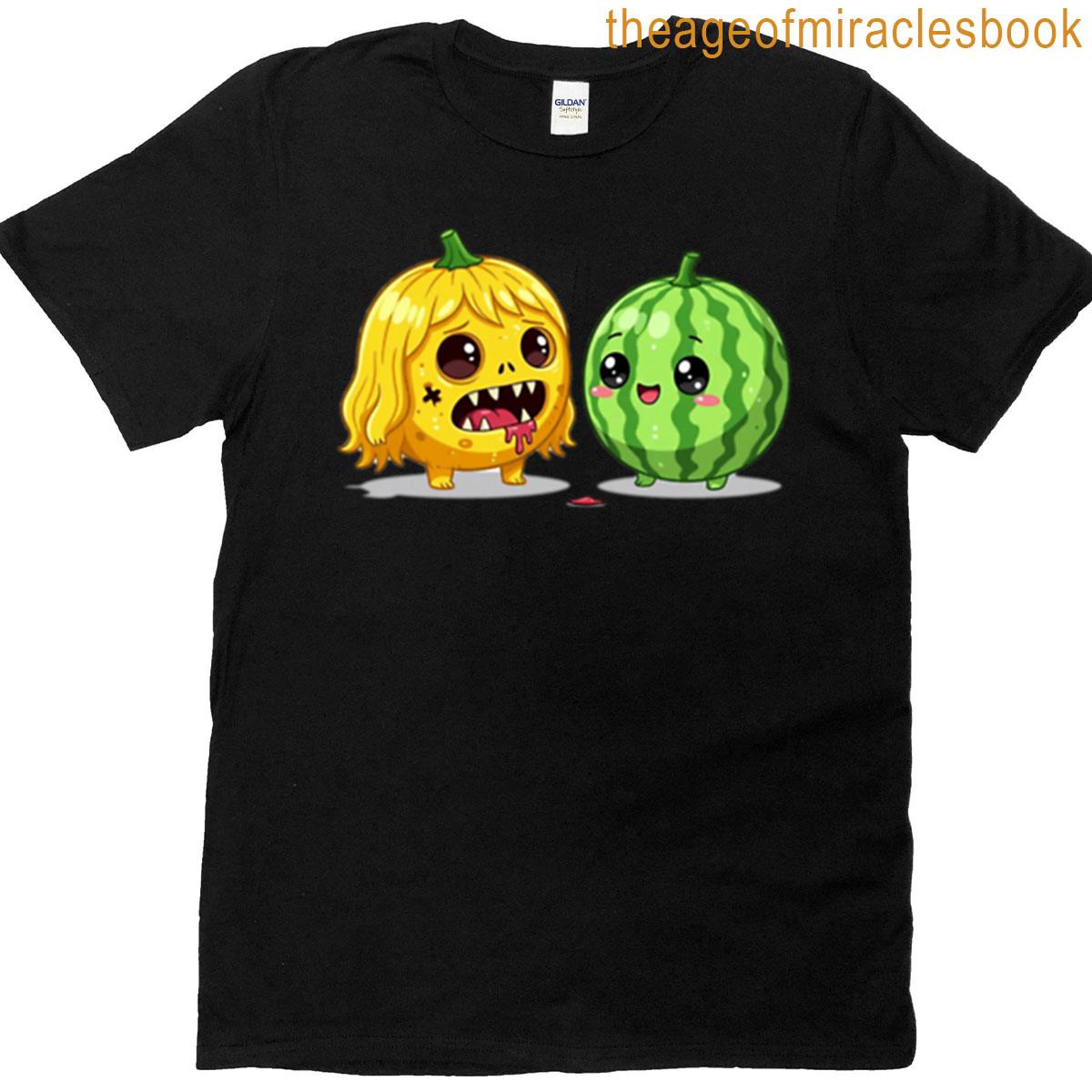 Zombie Meloni And Cute Watermelon Oversized T-shirt