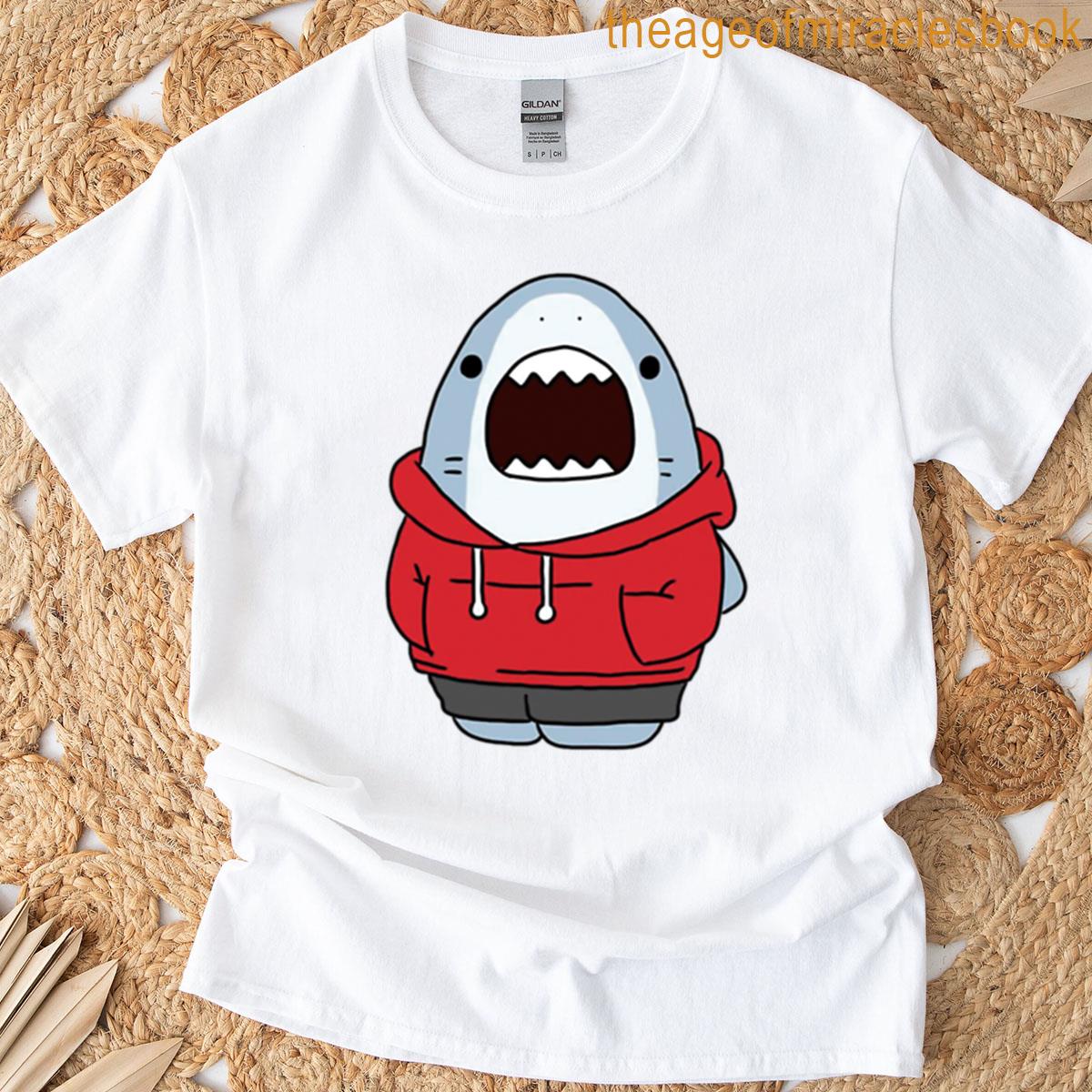 Cute Shark In Cartoon T-shirt