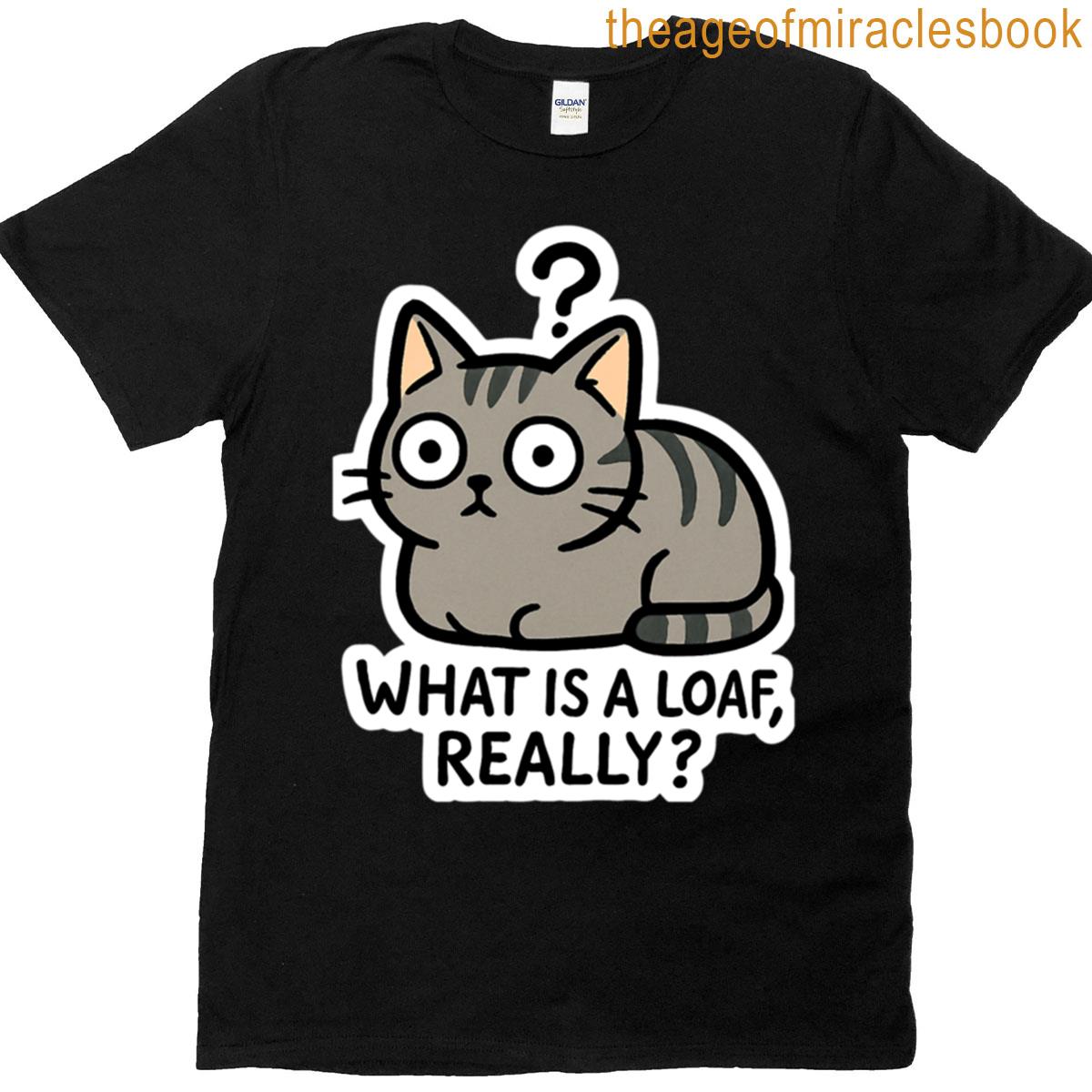Existential Loaf Funny Kitten Loaf Vector Sticker T-shirt