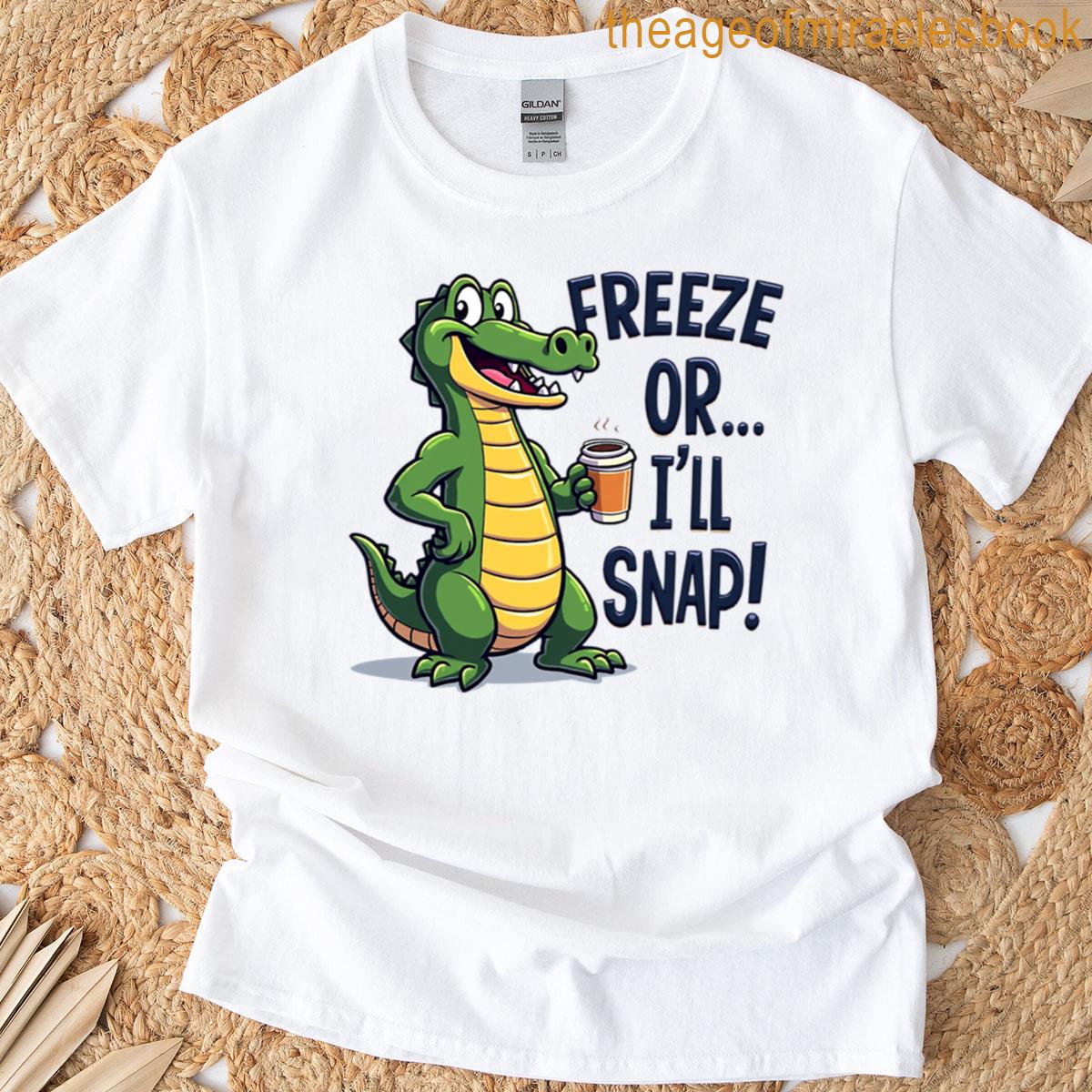 Funny Cold-blooded Gator Ice Agent Tee Mug Design T-shirt
