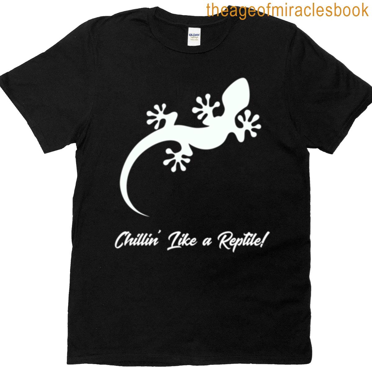 Funny Lizard Meme Chillin Like A Reptile T-shirt