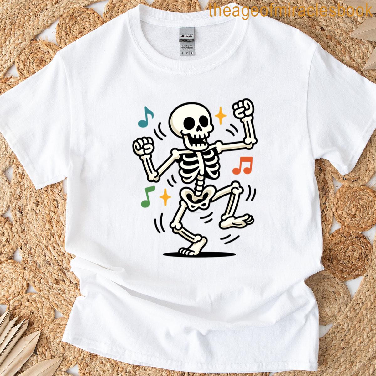 Groovy Skeleton Dance Cartoon Party Bones Oversized T-shirt
