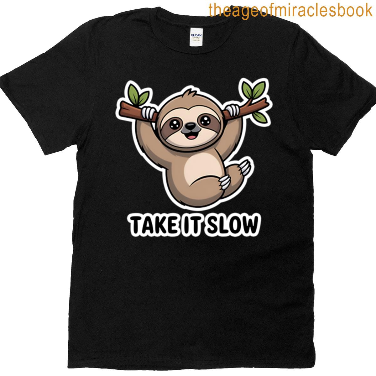 Kawaii Sloth Take It Slow Active T-shirt