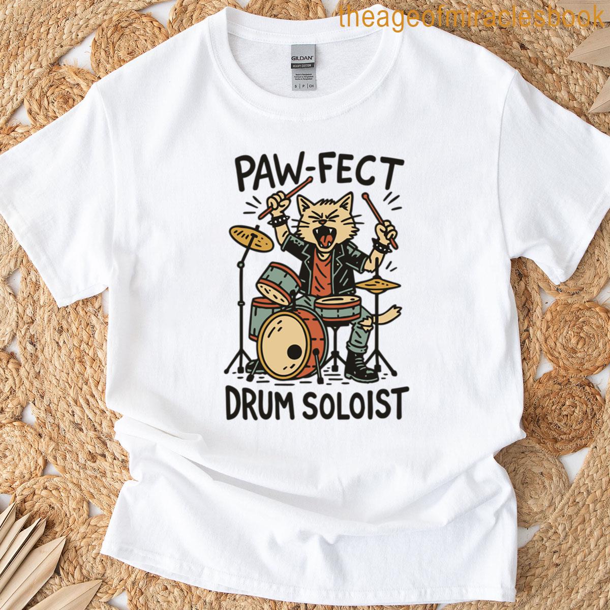 Paw-fect Drum Soloist Cat T-shirt