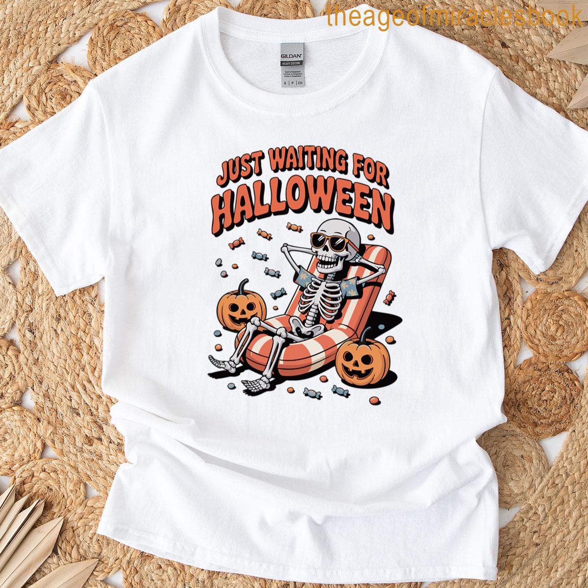 Relaxing Skeleton Halloween Mood Oversized T-shirt
