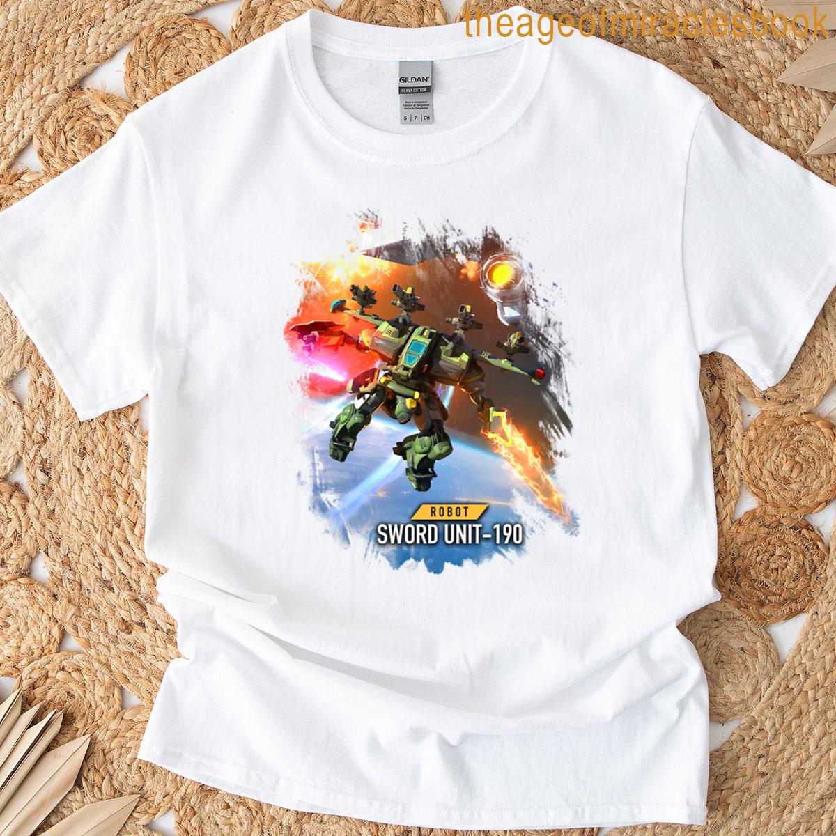 Robot Sword Unit 190 At War Zone T-shirt