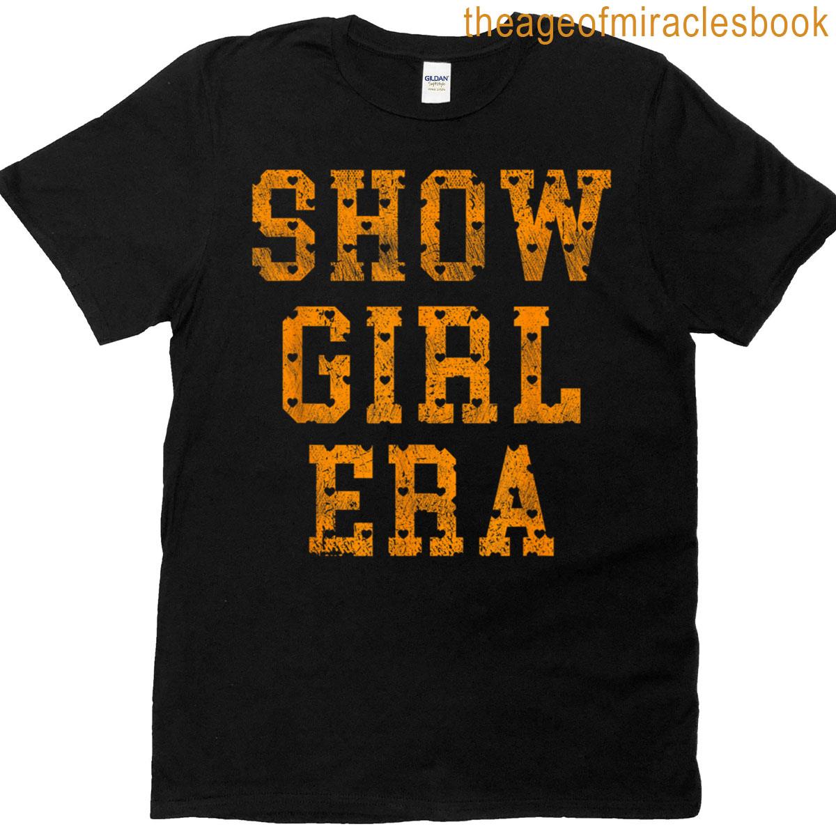 Show Girl Era Bold Retro Text Statement T-shirt