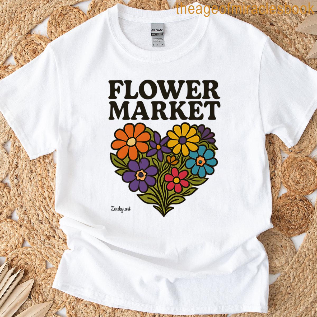 Spilling Flowers Everywhere Oversized T-shirt