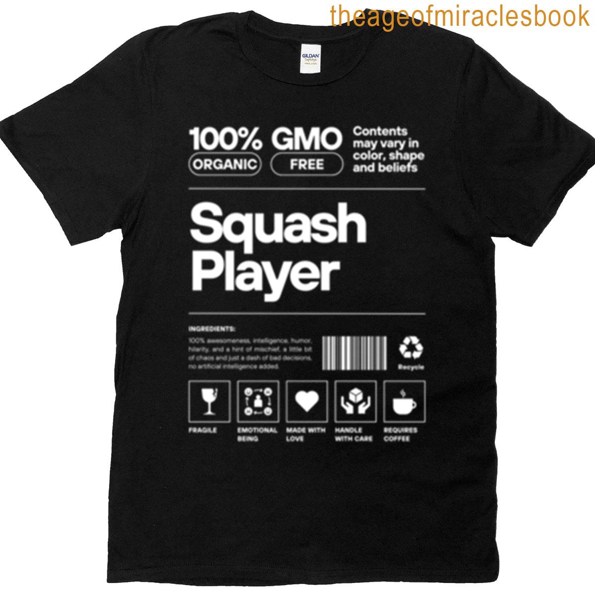 Squash Player Cool Gear T-shirt