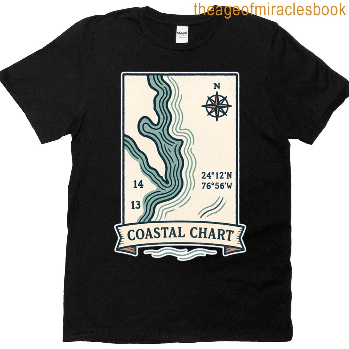 Coastal Chart Fragment T-shirt