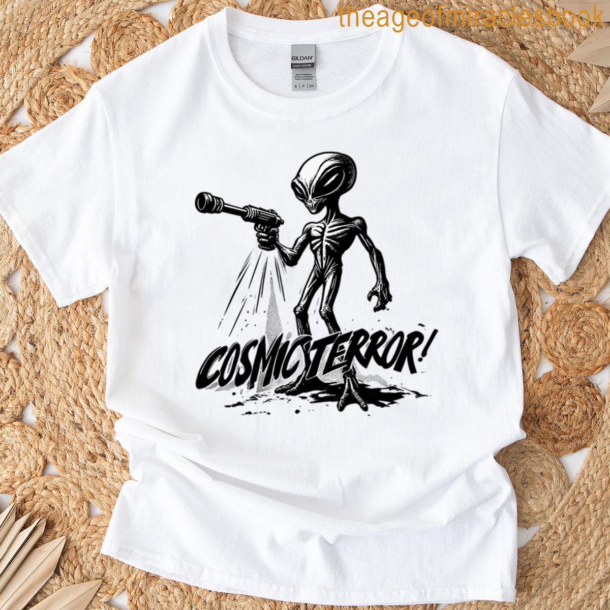 Cosmic Alien Vintage Comic T-shirt