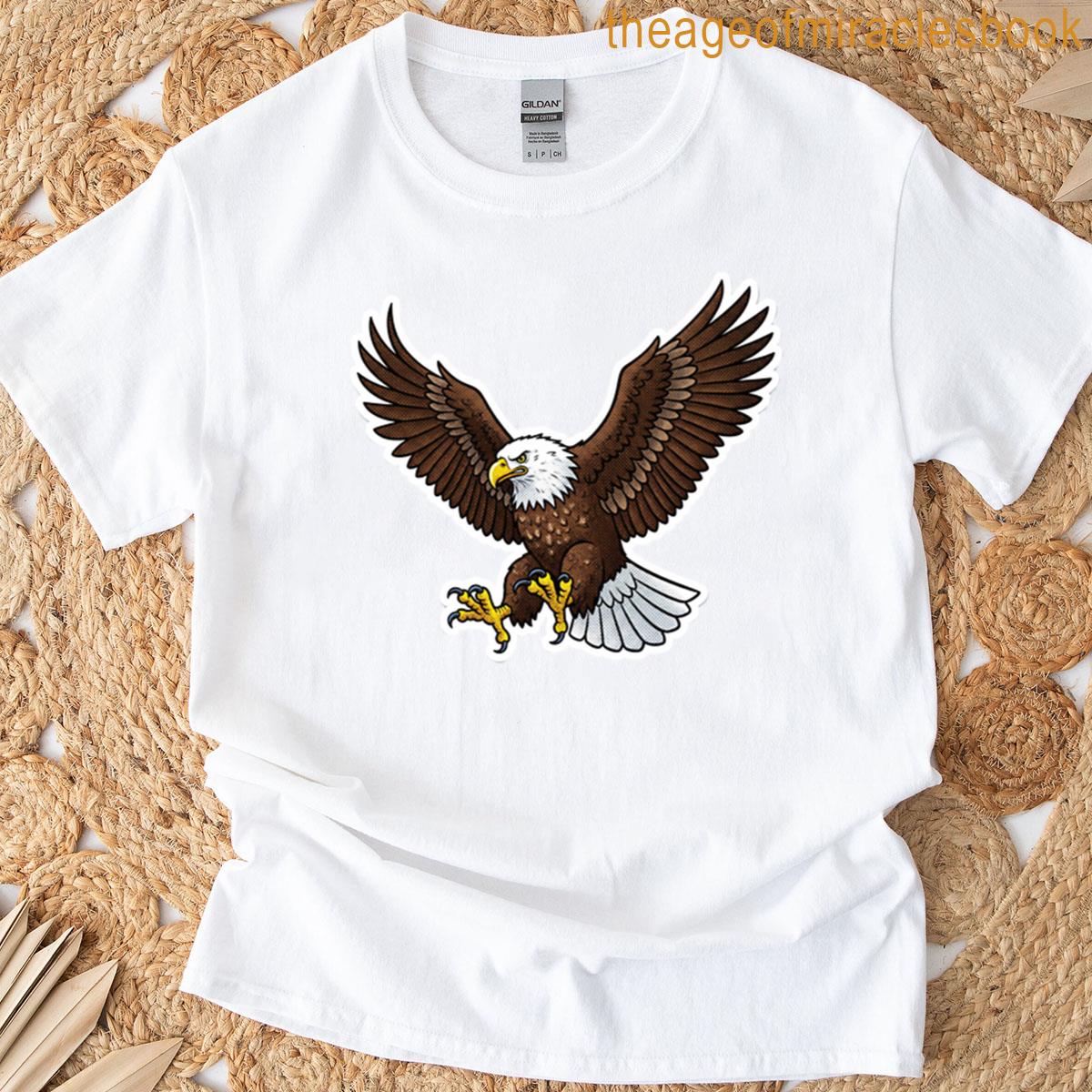 Eagly Drawn In Vintage Comic Halftone Style T-shirt
