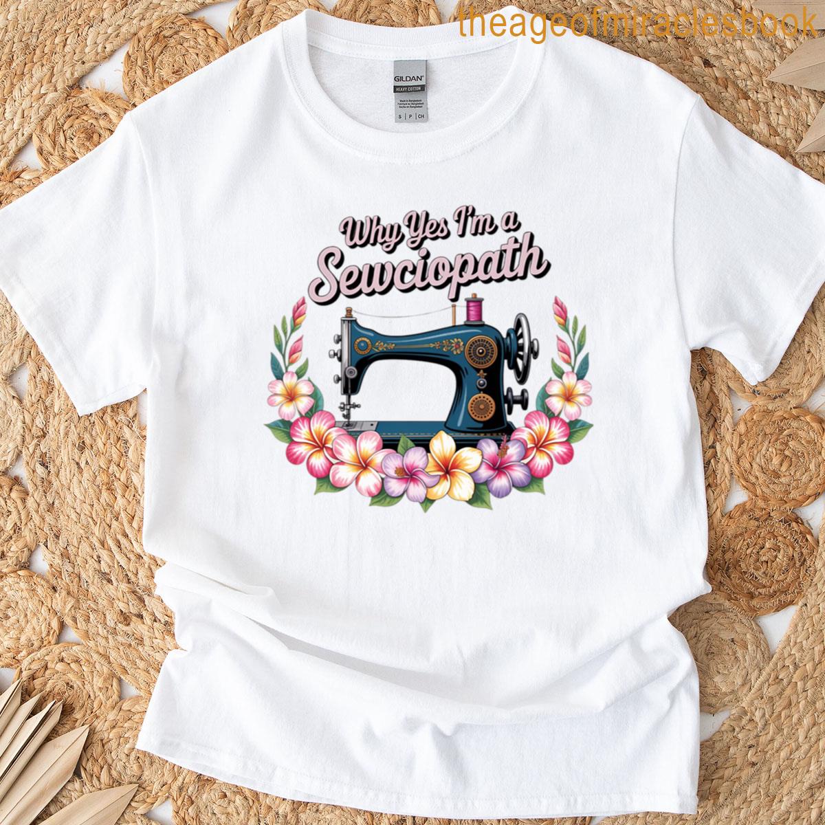 Funny Sewing Machine Lover Design Oversized T-shirt