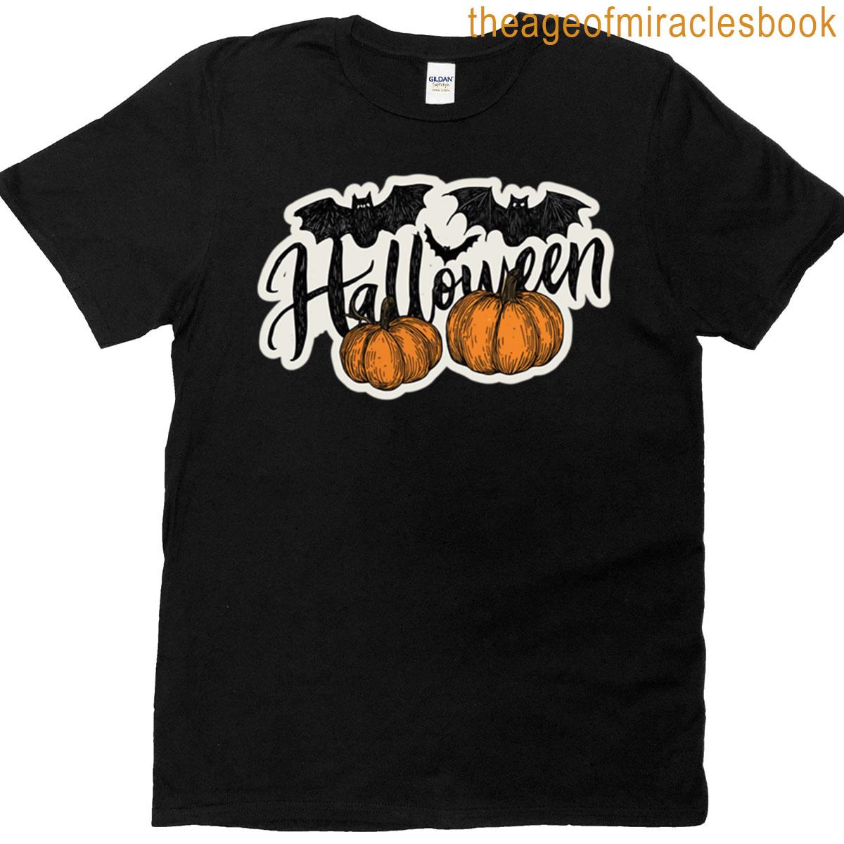 Halloween Bats And Pumpkins Active T-shirt