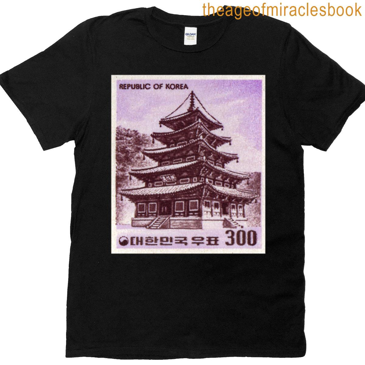 Korean Vintage Stamps T-shirt
