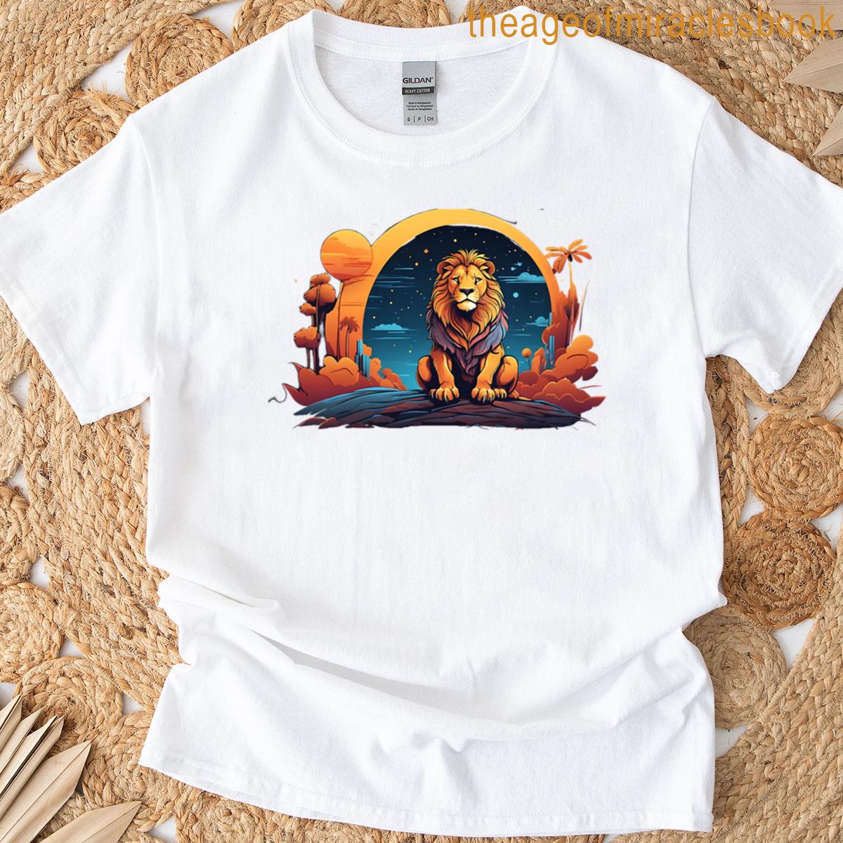 Lion Under The Stars T-shirt