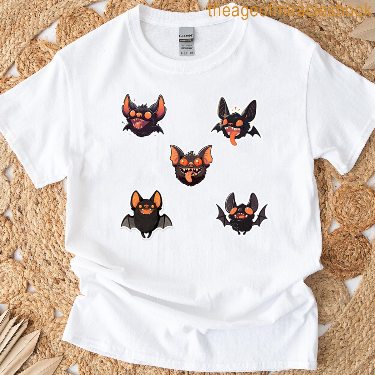Retro Halloween Bats Sticker Sheet T-shirt