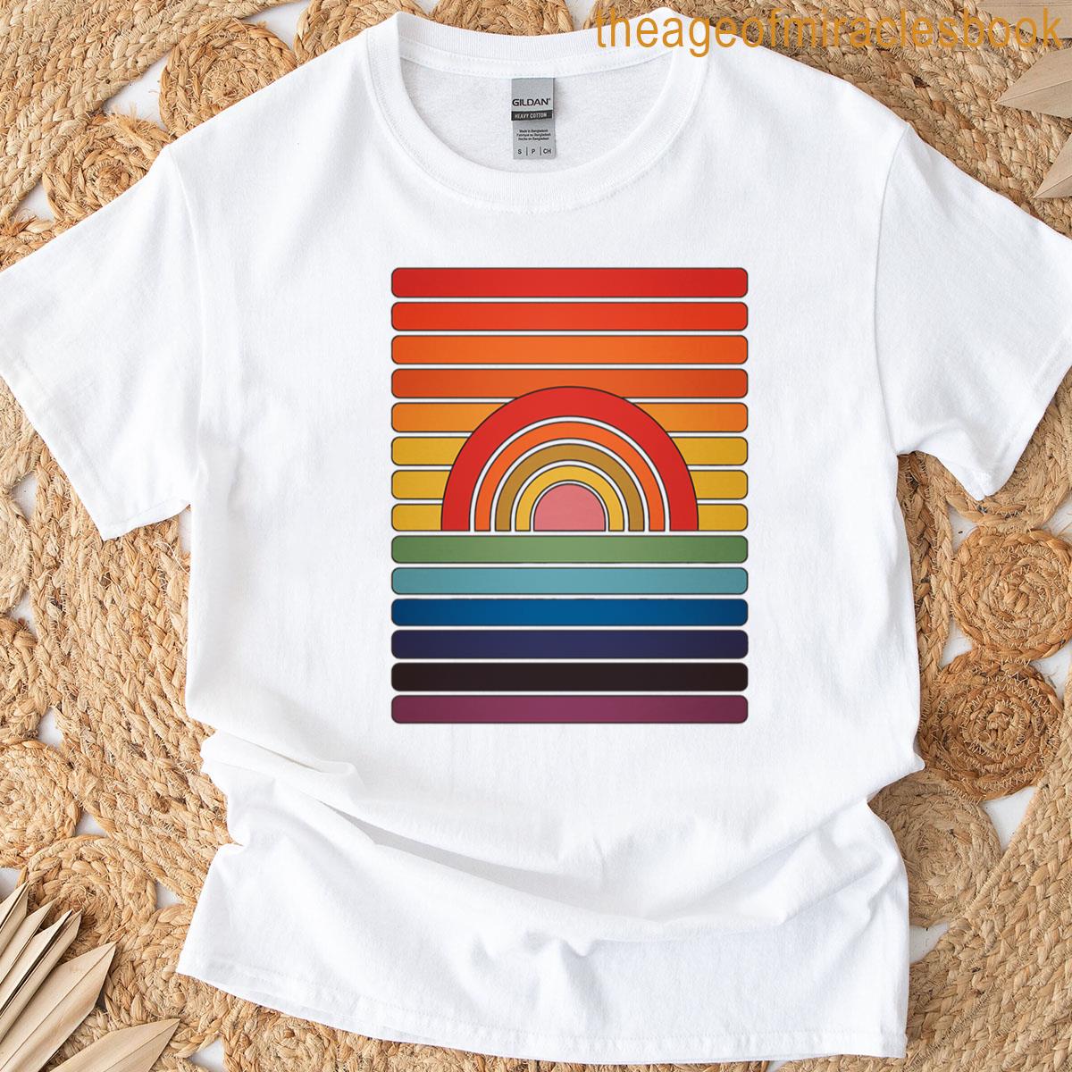 Retro Rainbow Stripes T-shirt