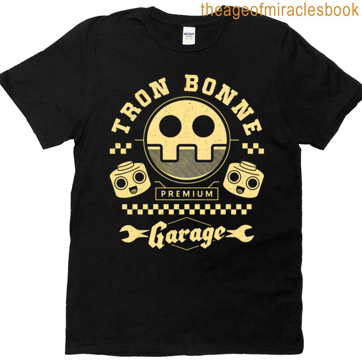 Retro Robot Mechanic Skull Garage T-shirt
