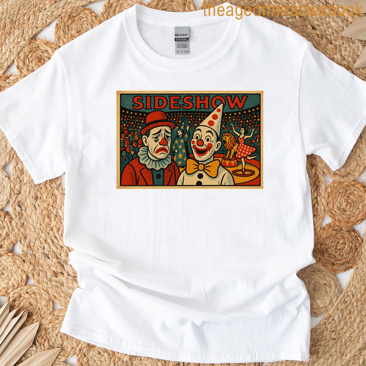 Retro Sideshow Clowns Carnival Poster T-shirt